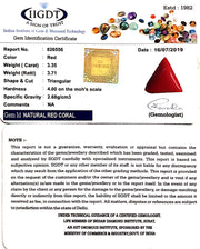 3.72 Ratti Italian Triangular Red Coral-(1054)